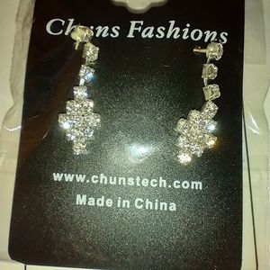 Women's Crystal bridal Earrings NEW